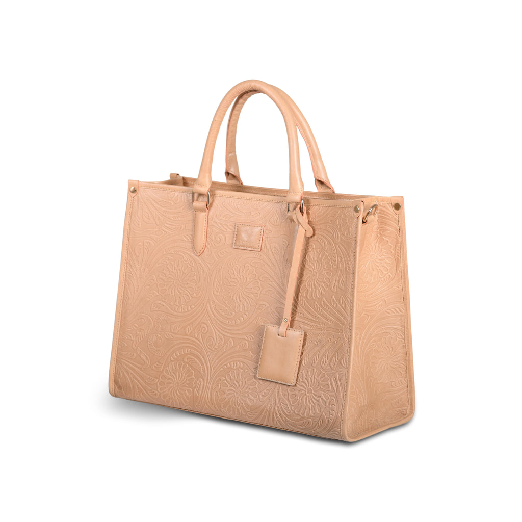 Luxe women genuine leather tote bag