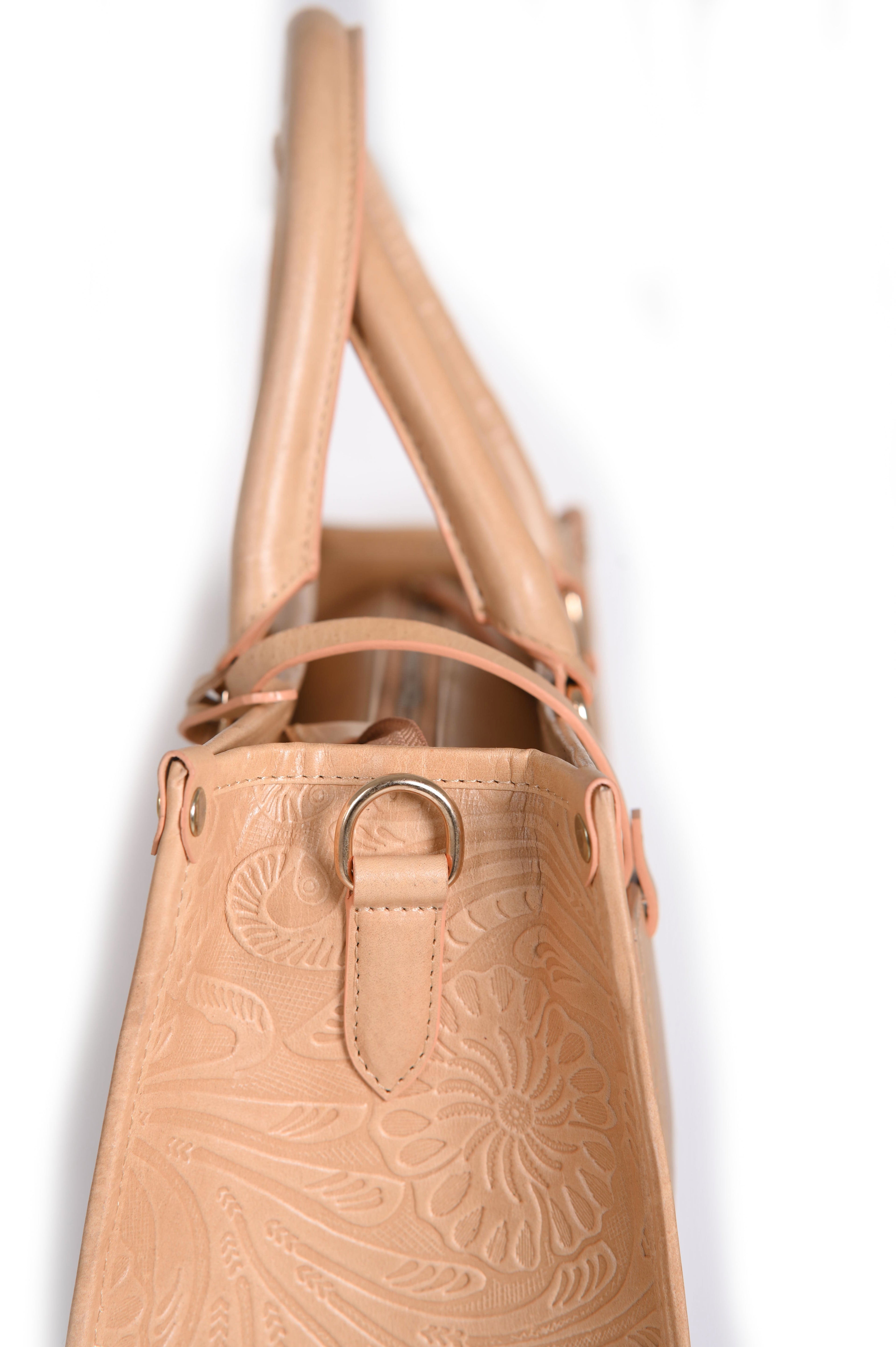 Luxe women genuine leather tote bag