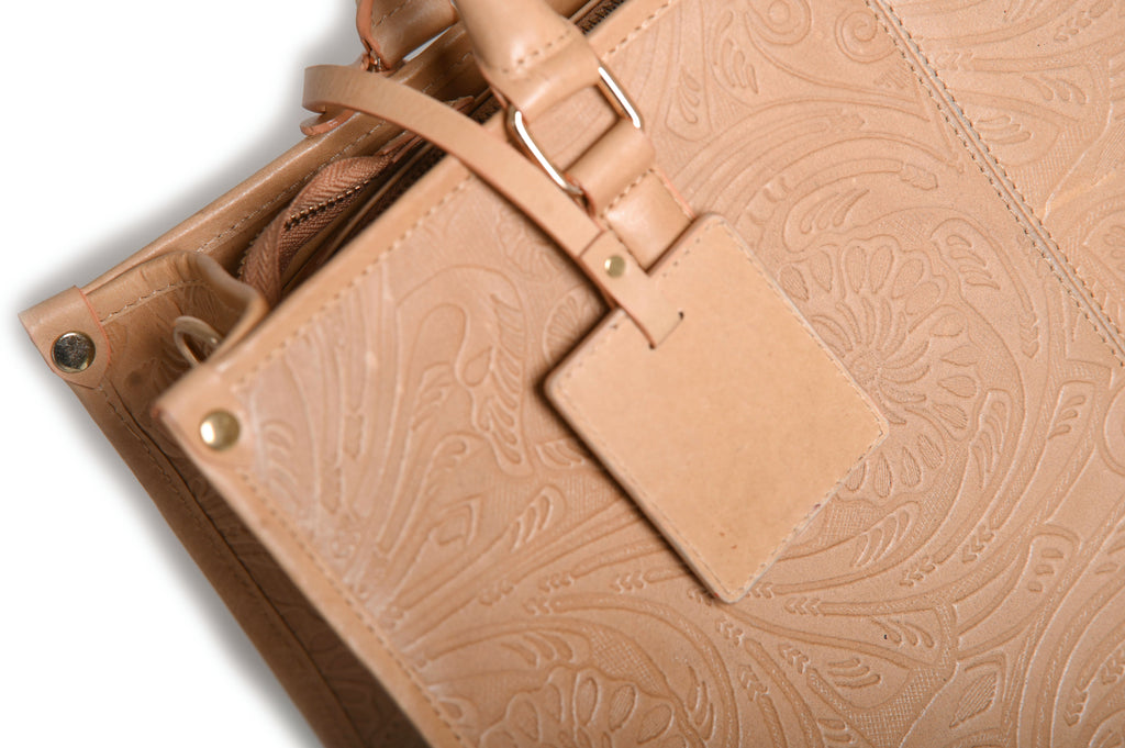 Luxe women genuine leather tote bag
